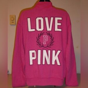 PINK 1/4 Zip Bright Pink
